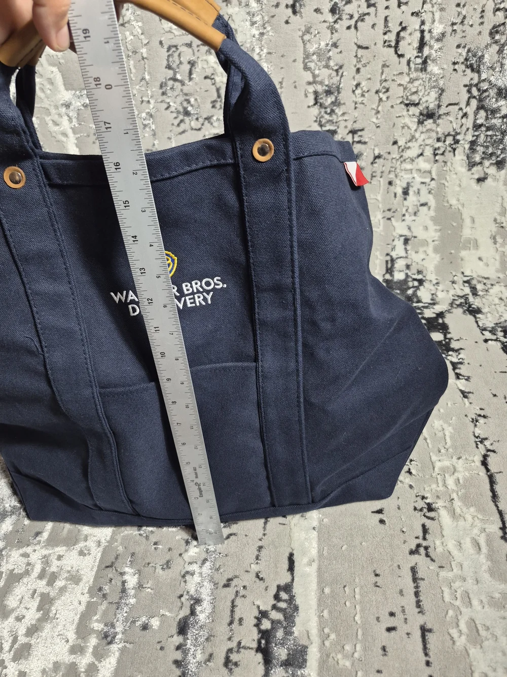 Warner Bros. Studio Discovery canvas utility bag blue RARE💥 Official Duffle Bag